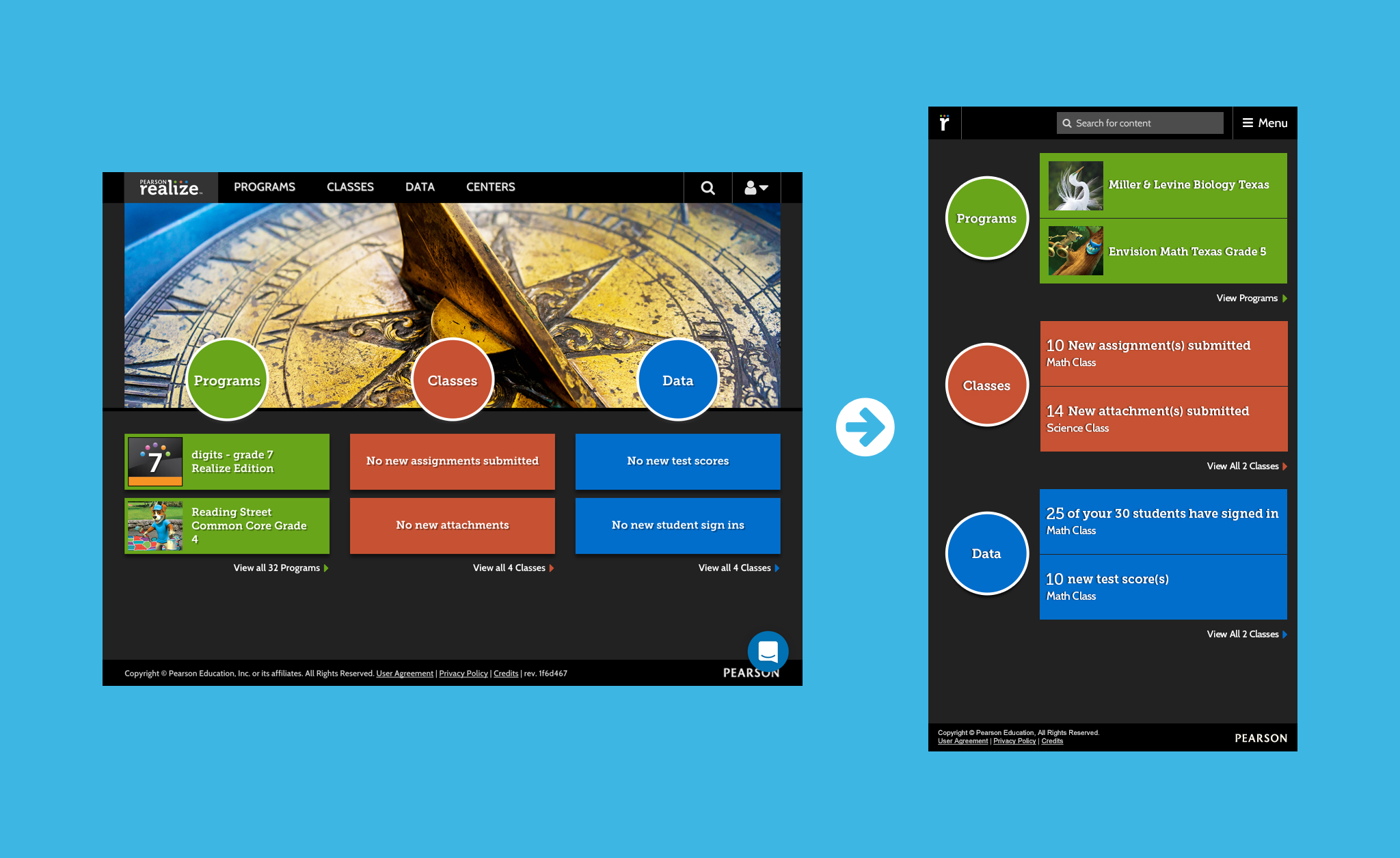Home responsive