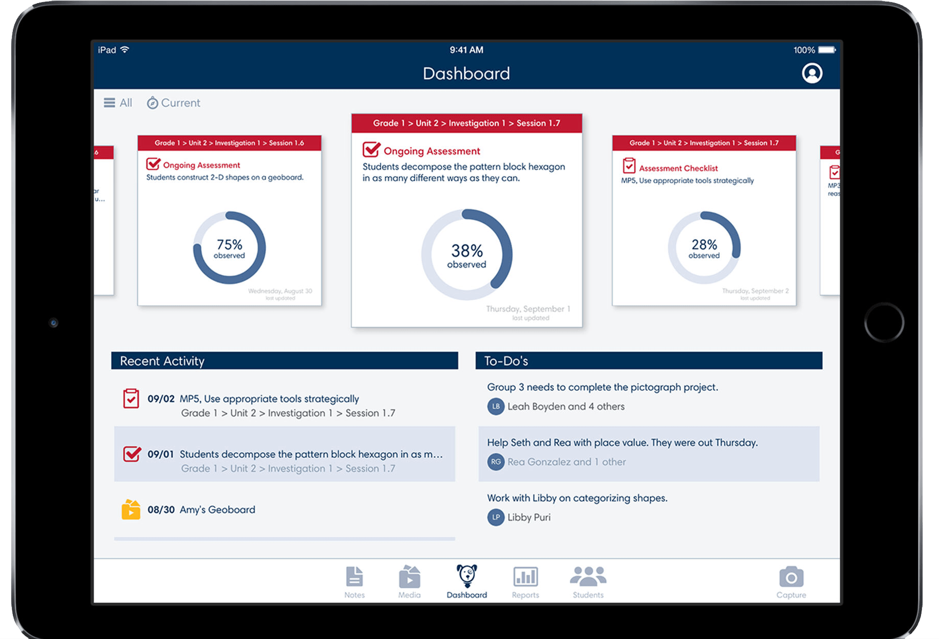 Scout dashboard