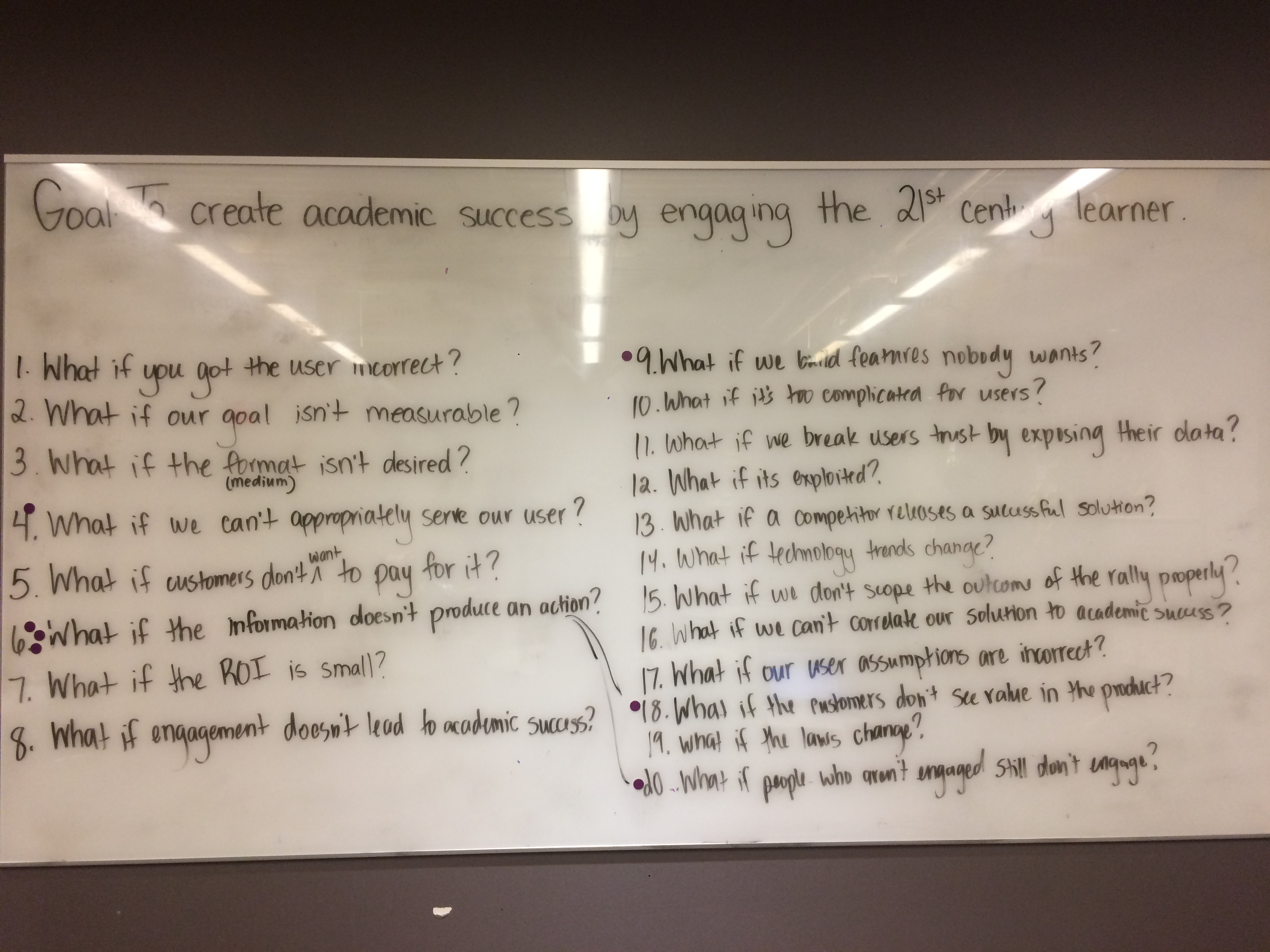 Failure areas