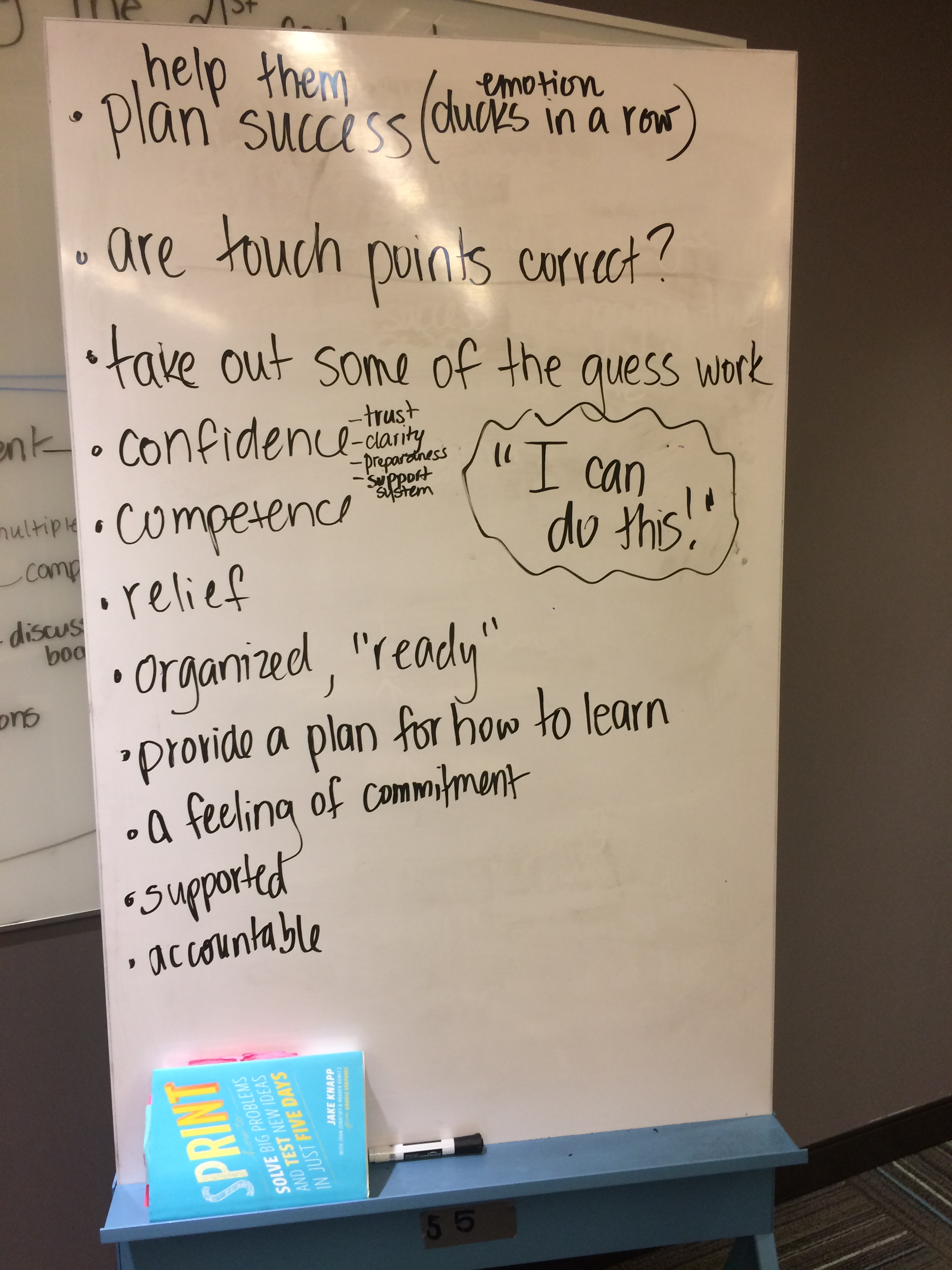 What we want students to feel