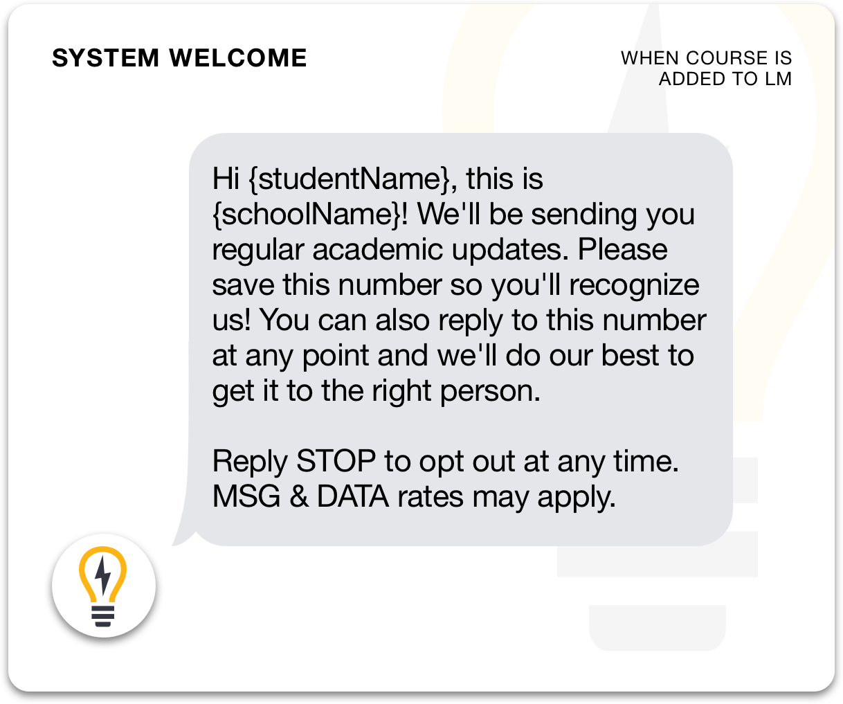 LoudMouth student message
