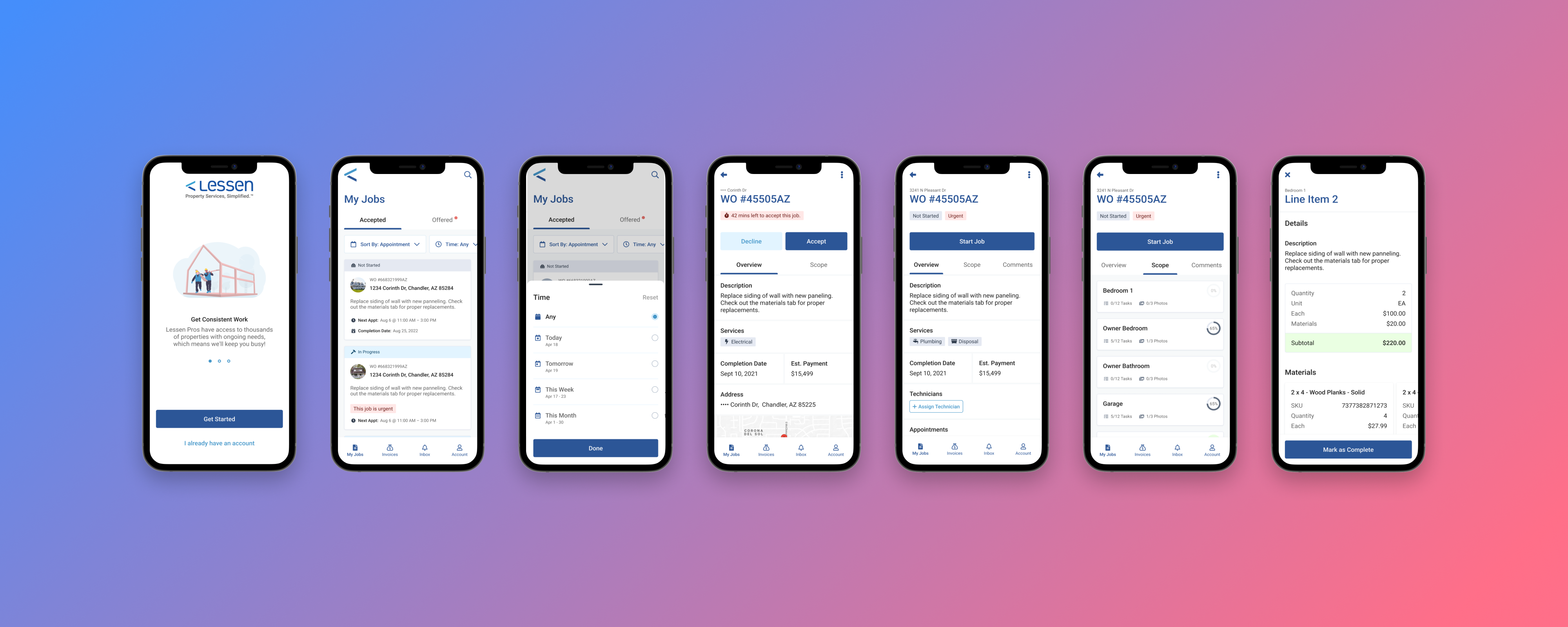 Lessen Pro feature overview