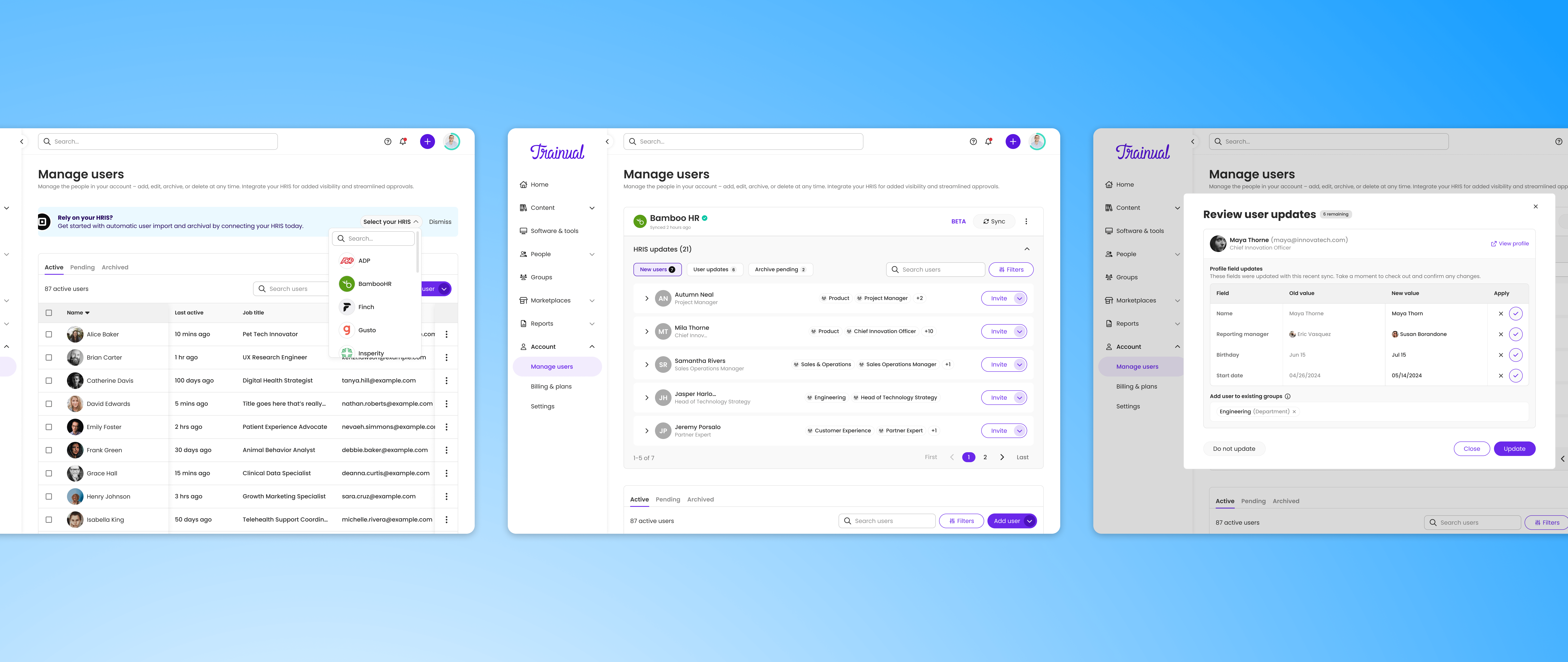HRIS Sync overview